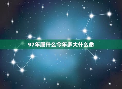 1997年出生|97年属什么 97年属什么命